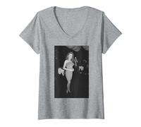 Femme Kylie Minogue Got To Be Certain Gold Disc récompensé Pop Star T-Shirt avec Col en V
