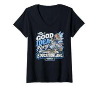 Femme La Bonne idée, fée d'Educationland, Professeur Amusant T-Shirt avec Col en V