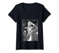 Femme La chanteuse de rock Alice Cooper Love It To Death Tour 1971 T-Shirt avec Col en V