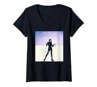Femme La chanteuse pop des années 90 Betty Boo Doin The Do par Simon Fowler T-Shirt avec Col en V