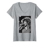 Femme La chanteuse Tina Turner Break Every Rule Tour Birmingham NEC T-Shirt avec Col en V