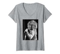 Femme La chanteuse Tina Turner Break Every Rule World Tour 1987 T-Shirt avec Col en V