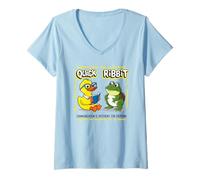 Femme La communication SLP est différente pour tout le monde | Autism Word Fun T-Shirt avec Col en V