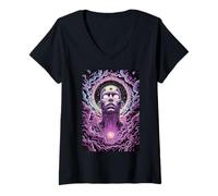 Femme La Conscience Cosmique libère Votre potentiel T-Shirt avec Col en V