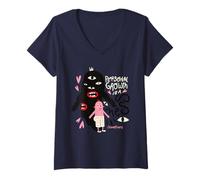Femme La croissance personnelle est un gâchis - Illustration de positivité étrange T-Shirt avec Col en V