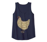 Femme La dame au poulet fou, un drôle d'élevage Débardeur