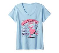 Femme La Danse en Ligne est Mon Cardio T-Shirt avec Col en V
