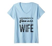 Femme La Femme au Beau Cul de Quelqu'un Dit drôle : Milf Hot Momma T-Shirt avec Col en V