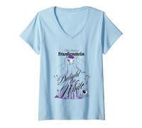 Femme La fiancée de Frankenstein est Morte dans la Foudre T-Shirt avec Col en V