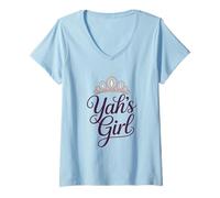 Femme La Fille de Yah T-Shirt avec Col en V