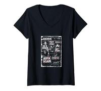 Femme La Foi, Plus Que la Peur, il est ressuscité, la grâce T-Shirt avec Col en V