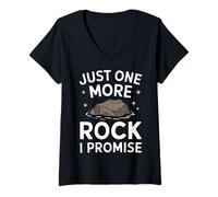 Femme La géologie, Juste Un Rocher de Plus, Je Te Le promets T-Shirt avec Col en V