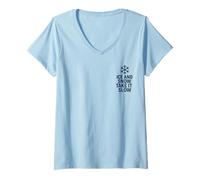 Femme La Glace et la Neige en Toute simplicité, sécurité Contre Les intempéries pour Les Surfaces glissantes T-Shirt avec Col en V