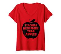 Femme La grève des Enseignants de Los Angeles, Les étudiants protestent Contre Les éducateurs de Los Angeles 2026 T-Shirt avec Col en V