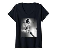 Femme La Larme explose | Photographie de Troy Tate Chris Duffy T-Shirt avec Col en V