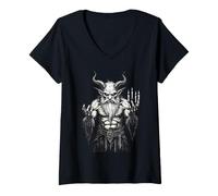 Femme La Main de Bougie Yan-Gant-y-Tan The Wild T-Shirt avec Col en V