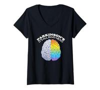 Femme La maladie de Parkinson, Tout est dans ma tête, C'est drôle T-Shirt avec Col en V