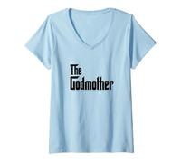 Femme La Marraine T-Shirt avec Col en V