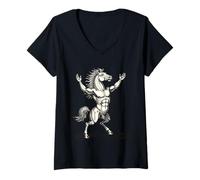 Femme La montée en Puissance débridée d'Oroba T-Shirt avec Col en V