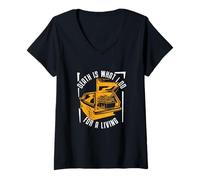 Femme La Mort est ce Que Je Fais pour Vivre | Morticians | Directeurs de Pompes funèbres T-Shirt avec Col en V