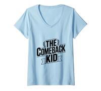 Femme La Motivation inspirante pour Enfant The Comeback T-Shirt avec Col en V