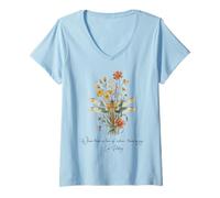 Femme Là où il y a Un Amour de la Nature, il y a de la Joie - Léon Tolstoï T-Shirt avec Col en V