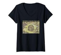 Femme La Prudence est Plus Grande Que Le Destin Fato Prudentia Maior Stoicism T-Shirt avec Col en V