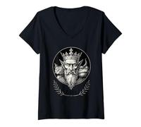 Femme La Sagesse du Triple Regard de Bâle T-Shirt avec Col en V