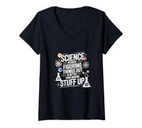 Femme La science, c'est pour comprendre les choses | Teacher Pro Scientific T-Shirt avec Col en V