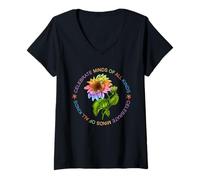 Femme La sensibilisation à l'autisme célèbre les esprits de toutes sortes T-Shirt avec Col en V