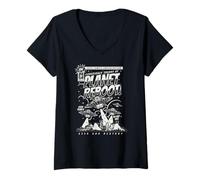 Femme La théorie du Complot de Science-Fiction sur Le redémarrage de Planet Seek and Destroy T-Shirt avec Col en V