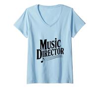 Femme La Vie de Directeur Musical drôle pour Les Musiciens et Les Chefs d'orchestre T-Shirt avec Col en V