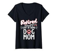 Femme La Vie de Maman Canine à la Retraite T-Shirt avec Col en V