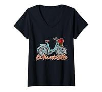 Femme La vie est belle France amant francophile T-Shirt avec Col en V