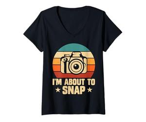 Femme La Vie est Faite de clichés - Design de Photographie Classique T-Shirt avec Col en V