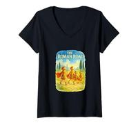Femme La Voie Romaine : Le Conte d'enfance de Kenneth Grahame T-Shirt avec Col en V