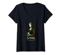 Femme La Voisin Diseuse de Bonne Aventure des Rites français T-Shirt avec Col en V