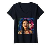 Femme LÁBAN Philippines Motif Floral T-Shirt avec Col en V