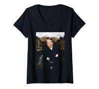 Femme L'acteur Britannique Alan Rickman Die Hard T-Shirt avec Col en V