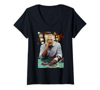 Femme L'acteur du Parrain James Caan Casino par Michael Grecco T-Shirt avec Col en V