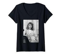 Femme L'actrice Kylie Minogue de Neighbours I Should Be So Lucky Singer T-Shirt avec Col en V