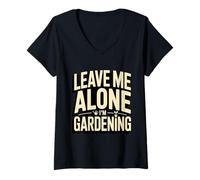 Femme Laisse-Moi Tranquille, Je Jardine, Jardinier drôle T-Shirt avec Col en V
