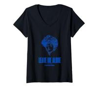 Femme Laisse-Moi Tranquille Je lis T-Shirt avec Col en V