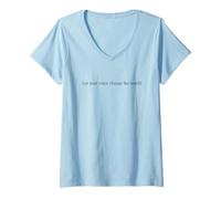 Femme Laissez Votre Voix Changer Le Monde en autonomisant Les Filles, Les Femmes, Les Enfants T-Shirt avec Col en V