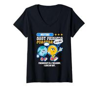 Femme L'amitié est Un trésor T-Shirt avec Col en V