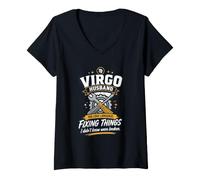 Femme Langue d'amour du Mari Vierge T-Shirt avec Col en V