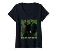 Femme Lanterns Duo Hal Jordan John Stewart T-Shirt avec Col en V