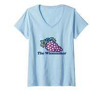 Femme l'art du vignoble The Winemaker T-Shirt avec Col en V