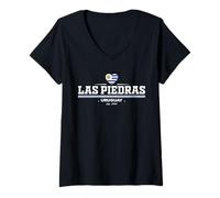 Femme Las Piedras Uruguay T-Shirt avec Col en V