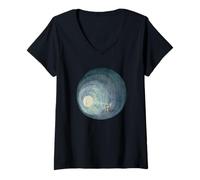 Femme L'Ascension des Bienheureux par Jérôme Bosch (1504) T-Shirt avec Col en V